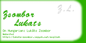 zsombor lukats business card